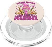 Pink Birthday Gnome Bday Princess For Women Born In December PopSockets PopGrip per MagSafe