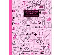 Pink & Black 1/4 Inch Graph Paper Notebook for Girls, Teens & Adults: 4x4 Quad Ruled for Math, Science, Engineering, Geometry, Algebra, Labs, Drawing, School & STEM Students