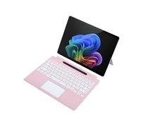 (Pink) Bluetooth Keyboard for Microsoft Surface Pro 12inch/ 11/ 10/ 9/ 8/ X Touchpad Backlit Tablet Keyboard
