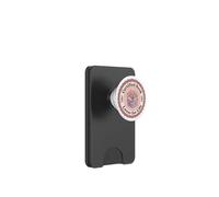 Pink Book Lover Librarian Retro Booktrovert Floral Bookish PopSockets PopWallet per MagSafe