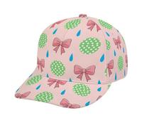 Pink Bow Green DOT Blue Drop Cappello da Baseball Confortevole Tesa Curva Cappellino Traspirante Cappello Trucker per Uomo Tennis Caccia