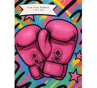 Pink Boxing Gloves Graph Paper Notebook: 5x5 Grid | 8.5" x 11" | Retro Boxing Cover for Fighters, Artists & Students