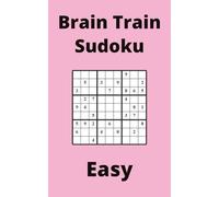 Pink Brain Train Sudoku Book, 9x9 Puzzles, 100 Pages, 5x8, Easy