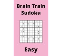 Pink Brain Train Sudoku Book, 9x9 Puzzles, 150 Pages, 5x8, Easy