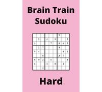 Pink Brain Train Sudoku Book, 9x9 Puzzles, 150 Pages, 5x8, Hard