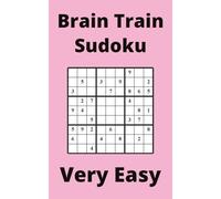 Pink Brain Train Sudoku Book, 9x9 Puzzles, 200 Pages, 5x8, Very Easy