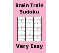 Pink Brain Train Sudoku Book, 9x9 Puzzles, 250 Pages, 5x8, Very Easy