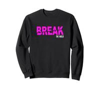 Pink Break The Mold Grafica Rosa Felpa