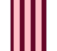 PINK & BURGUNDY STRIPES: Livre Décoratif à Motif Rayures Verticales - Coffee Table Book Tendance Rose et Rouge Sans Texte - (Contenu : Citations & Notes Murmures).