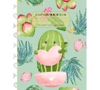 Pink Cactus Composition Notebook: 7.5 x 9.25” | 110 Pages | Ruled Paper | Great for School Note-Taking or Personal Journal / Diary