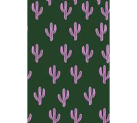 Pink Cactus Desert Journal - Aesthetic Minimal Notebook | 150 Lined Pages | Glossy Cover | Quirky Summer Stationery | Girl Hood