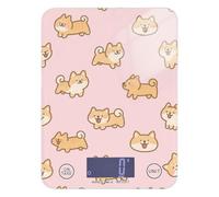 Pink Cartoon Dog Shiba Inu bariatric Bilancia da cucina per il cibo 12 lb/1 oz, 5kg/5g bilancia digitale di cottura con 4 unità per (utente) (utente) (utente) bascula digitale de peso para comida