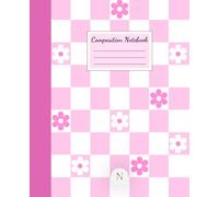Pink Checkerboard Music Composition Notebook: Music Staff Paper Notebook for Composition, Songwriting, Piano & Music Theory | 100 Pages | 7.5 x 9.25