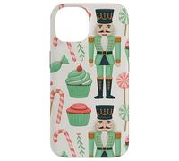 Pink Christmas Nutcracker Candy Cane Pink Nutcracker Cupcake Custodia per iPhone 14