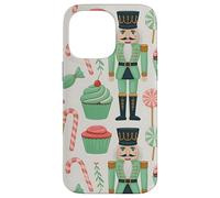 Pink Christmas Nutcracker Candy Cane Pink Nutcracker Cupcake Custodia per iPhone 14 Pro Max