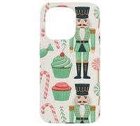 Pink Christmas Nutcracker Candy Cane Pink Nutcracker Cupcake Custodia per iPhone 15 Pro