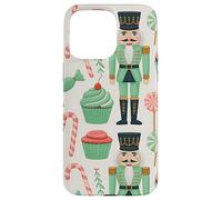 Pink Christmas Nutcracker Candy Cane Pink Nutcracker Cupcake Custodia per iPhone 15 Pro Max