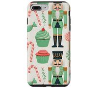 Pink Christmas Nutcracker Candy Cane Pink Nutcracker Cupcake Custodia per iPhone 7 Plus/8 Plus