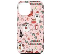 Pink Christmas Spooky Ghost Merry Christmas Retro Pastel Custodia per iPhone 12 Pro Max