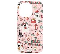 Pink Christmas Spooky Ghost Merry Christmas Retro Pastel Custodia per iPhone 15 Pro