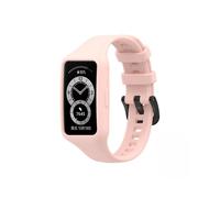 (Pink)Cinturino sportivo in silicone con custodia per Huawei Honor Band 6 custodia bracciale completo cover