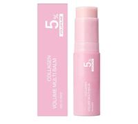 Pink Collagen Volume Multi Balm Stick,Hydrating Balm Eye Cream Make Up Base & Moisture Stick,Deeply Nourishing Solid Moisturizer,Collagen Wrinkle Sticks Face & Body Balms for Face Lips & Neck (1Pcs)