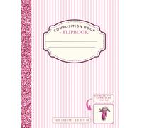 Pink Composition Notebook & Flip Book: Cute Aesthetic College Ruled and Wide Ruled Notebook with a Fun Trace and Animate Flipbook Corner, 100 Sheets, 8.5 x 11 In