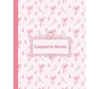 Pink Coquette Bow Notebook | Coquette Notes Composition Notebook 7.5" x 9.25" | Wide Ruled Cute Aesthetic Journal for Teen Girls & Women: Pretty pink ... journaling, lists, and everyday writing