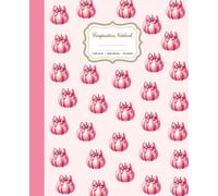 Pink Coquette Composition Notebook Wide Ruled: Cute Pastel Halloween Pumpkin & Bow Journal for Women, Teen Girls, Back to School, College, University