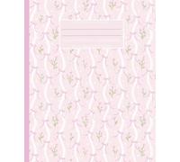 Pink Coquette Floral Notebook - Girly Rosebud, Bow & Heart Pattern | Feminine Journal for Notes, Journaling & Lists | Hand Drawn Pink Aesthetic Design | 100 Pages, Wide Ruled, 7.5 x 9.25