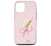 Pink Coquette Martini Bicchiere Olive Vodka Gin Cocktail Drink Custodia per iPhone 12/12 Pro