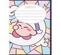 Pink cute anime character stained glass notebook