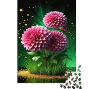 Pink Dahlia Flowers 1000 Pezzi Cartolina Premium Pacchetto Puzzle Senior Jigsaw Entusiasti Difficile Sfidante Decorazione Murale Pacchetto Valore 70x50cm/1000pcs