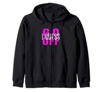 Pink Don't Let Me Stop You... Grafica Rosa Felpa con Cappuccio