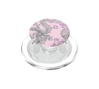 Pink Dragon Flower PopSockets PopGrip per MagSafe