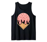 Pink Dripping Ice Cream Baseball Home Plate Sports Lover Canotta