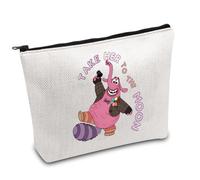 Pink Elephant Merch Inside Inspire Makeup Bag Bing Fan Gift Elephant Movie Emotions Cosmetic Bag Bong Lover Gift (The Moon UK)