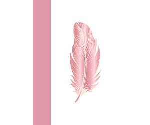 Pink Feather Journal: Gift for friends and family