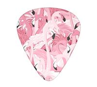 Pink Flamingo Birds Flamboyance - plettri da chitarra per chitarra elettrica per basso (12 punti)