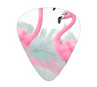 Pink Flamingo Plettri per chitarra eleganti e durevoli, tre tipi di plettri sottili, medi e pesanti (12 pezzi), adatti per chitarra, basso, chitarra elettrica, ukulele,
