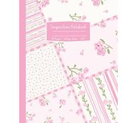 Pink Floral Coquette Composition Notebook: Shabby Chic College Rule Lined Journal With Flowers; 8x10"