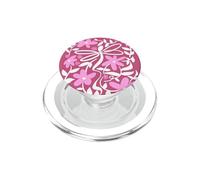 Pink Floral Daisy Dragonfly Botanical Wildflower Vine Garden PopSockets PopGrip per MagSafe