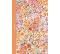 Pink Floral Journal Notebook for Women Modern Flower Design: 120 Lined Pages with Pink Gradient End Papers, 6 x 9, office supplies, school, diary, gift