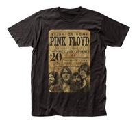 Pink Floyd 1975 Concert Ticket Psichedelico Rock Aderente Uomo Jersey Tee PF75