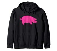 Pink Floyd Animali Icona Maiale Rosa Ispirato Felpa con Cappuccio