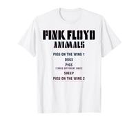 Pink Floyd Animali Maiali On The Wing Dogs Pecora Maglietta