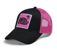 Amplified Cappellino da baseball Trucker con chiusura a scatto regolabile, traspirante, Pink Floyd, nero-rosa, Taglia unica