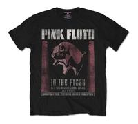 Pink Floyd Blk In The Flesh Dave Gilmour Rock ufficiale Uomo maglietta unisex