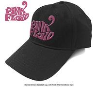 Pink Floyd - Cappello (Unisex-U) Retro Swirl Logo (Nero)