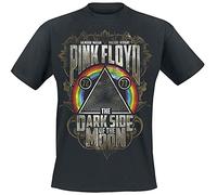 Pink Floyd Dark Side - Gold Leaves Uomo T-Shirt Nero 100% Cotone Regular
